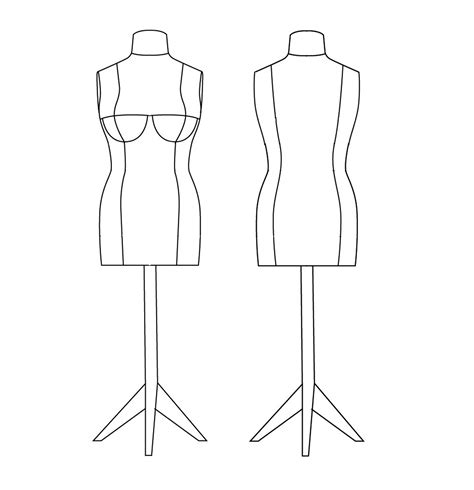 Printable Dress Form Template